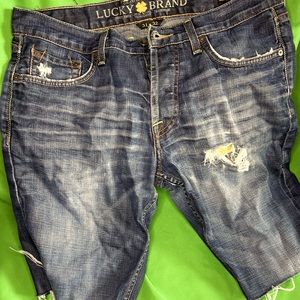 Y2K Lucky Brand Distressed Jeans Cutoff Shorts